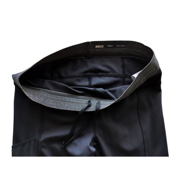 REI Co-op Women's Black Lightweight Base Layer Leggings Size M - Picture 3 of 11